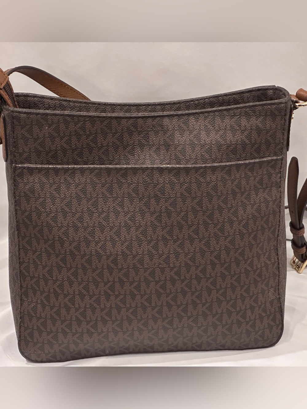 Michael Kors Woman Brown Signature Crossbody Bag - Picture 6 of 14